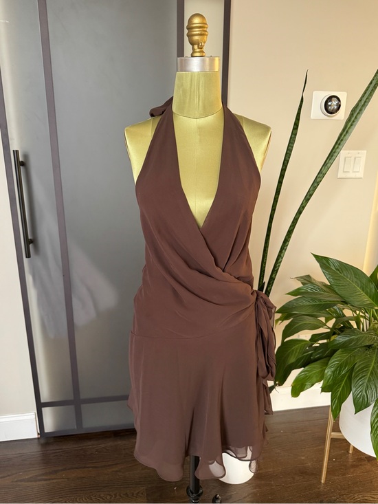Abercrombie & Fitch Dresses & Skirts - Abercrombie & Fitch Chocolate Brown Halter Mini Dress